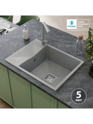 Кухонная мойка Polygran Blade 660 светло-серый гарантия