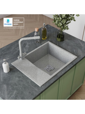 Кухонная мойка Polygran Blade 660 светло-серый интерьер