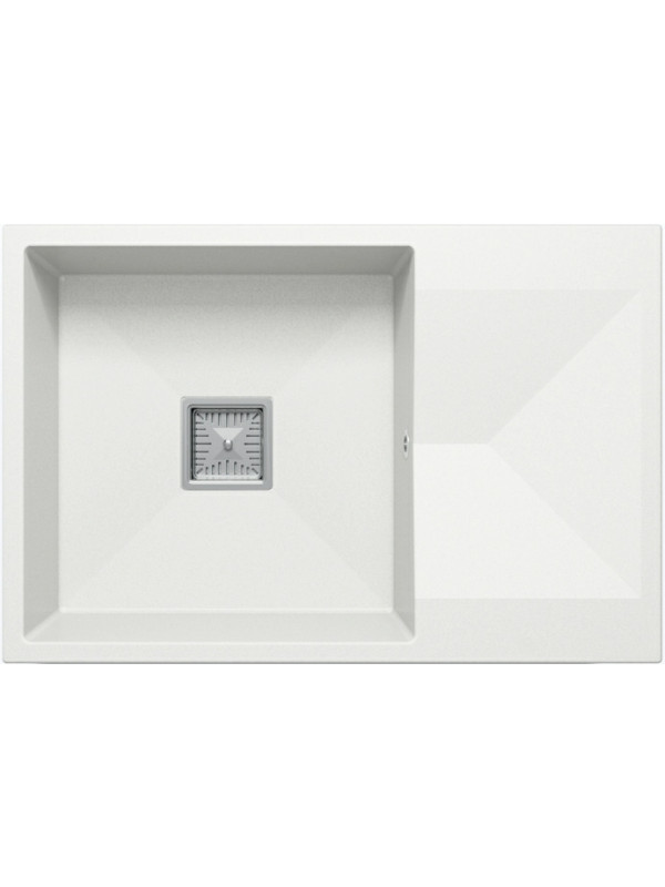 Кухонная мойка Polygran Blade 760 белый хлопок