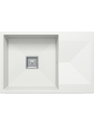 Кухонная мойка Polygran Blade 760 белый хлопок