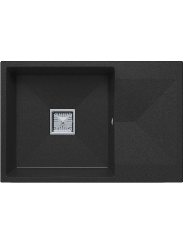 Кухонная мойка Polygran Blade 760 космос черный металлик