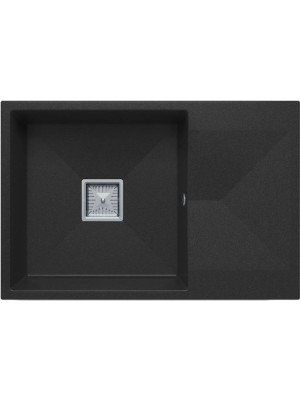 Кухонная мойка Polygran Blade 760 космос черный металлик