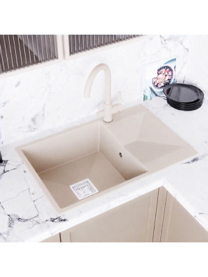 Кухонная мойка Polygran Blade 760 кремовый интерьер