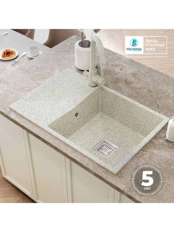 Кухонная мойка Polygran Blade 760 светло-серый гарантия