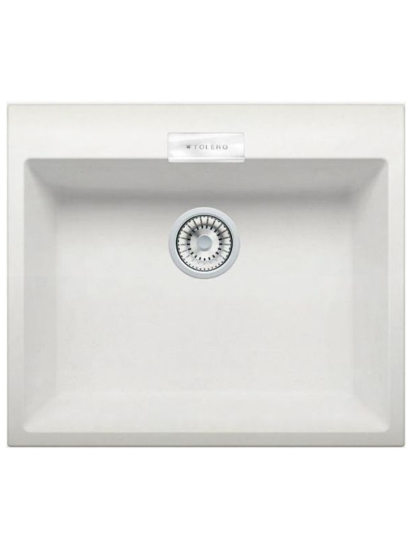 Кухонная мойка Polygran TOLERO 580 белый хлопок