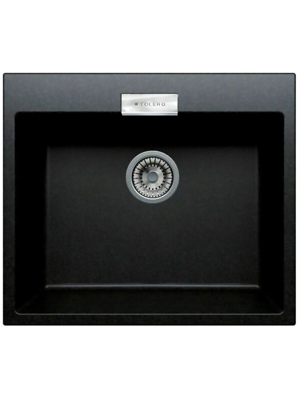 Кухонная мойка Polygran TOLERO 580 космос черный металлик