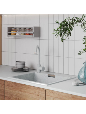 Кухонная мойка Polygran TOLERO 580 светло-серый интерьер