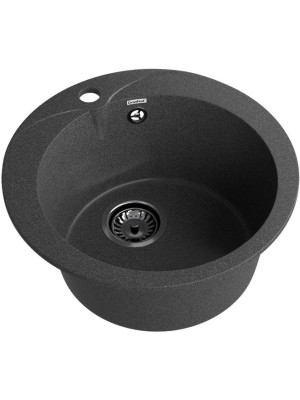 Кухонная мойка GranFest GF-R480 графит вид сбоку