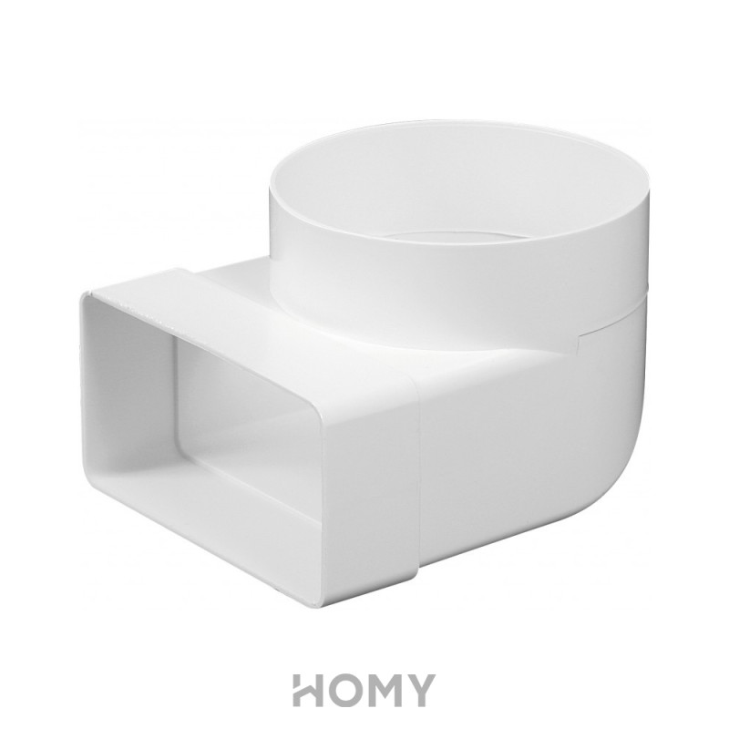 Соединитель каналов поворотный Awenta FP55-23 в трубу (55x110/d100) 90°