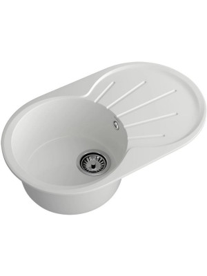 Кухонная мойка GranFest GF-R750L иней вид сбоку