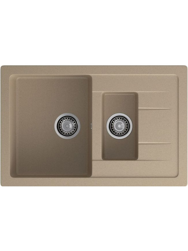 Кухонная мойка Polygran GranFest GF - Q775KL песочный