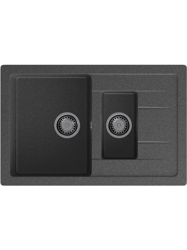 Кухонная мойка Polygran GranFest GF - Q775KL графит