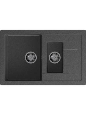 Кухонная мойка Polygran GranFest GF - Q775KL графит