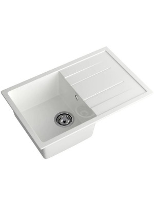 Кухонная мойка Polygran GranFest GF - Q780L иней вид сбоку