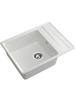 Кухонная мойка Polygran GranFest GF-LV-660L иней вид сбоку