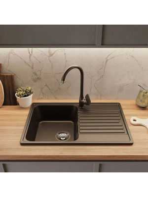 Кухонная мойка GranFest QUARZ Z-78 черный интерьер