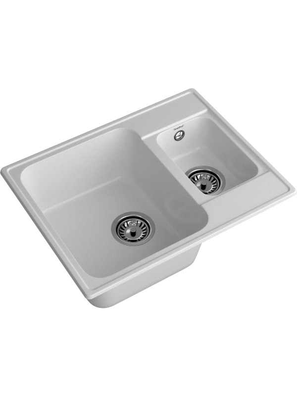 Кухонная мойка GranFest QUARZ Z-09 серый вид сбоку