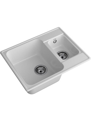 Кухонная мойка GranFest QUARZ Z-09 серый вид сбоку