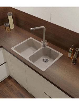 Кухонная мойка GranFest QUARZ Z-15 песочный интерьер 3