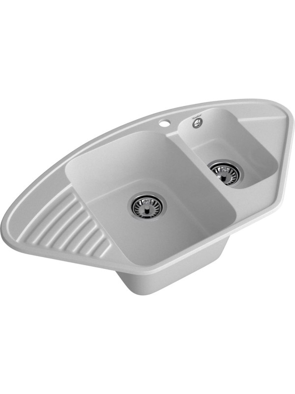 Кухонная мойка GranFest QUARZ Z-14 серый вид сбоку