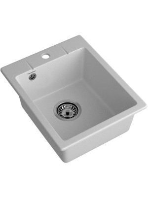Кухонная мойка GranFest GF-UR-240 серый вид сбоку