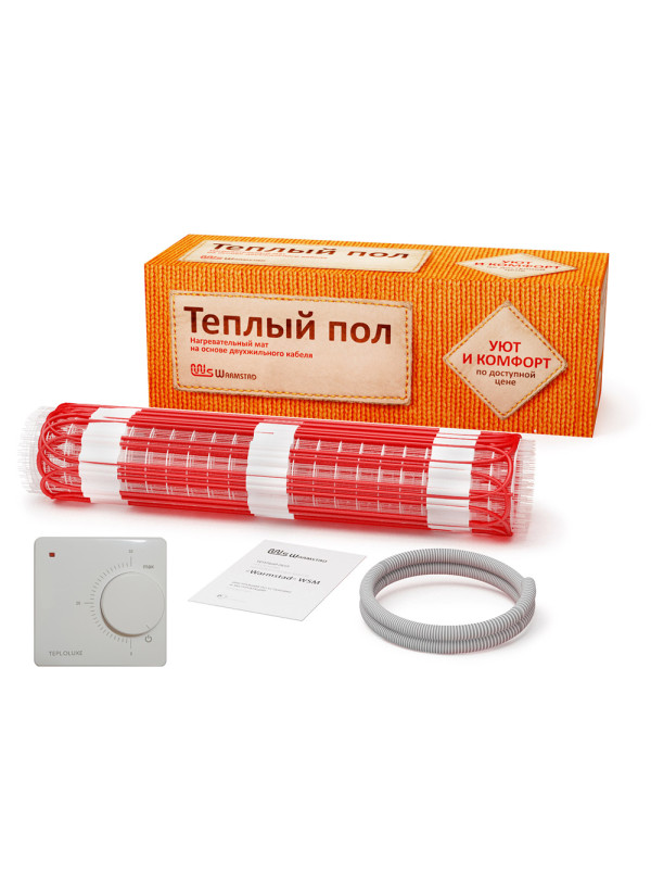 Нагревательный мат Теплолюкс Warmstad+ WSM 2.7 кв.м. 400 Вт
