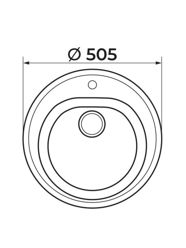 Кухонная мойка Granrus GR-505 антрацит размеры 2