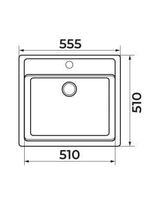 Кухонная мойка Granrus GR-555 бежевый размеры 2
