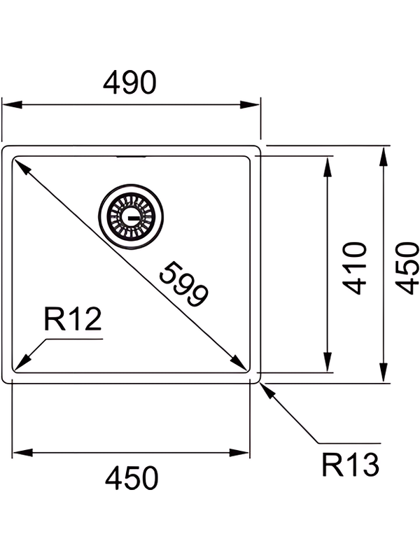 Кухонная мойка Franke BXX 210-45 размеры