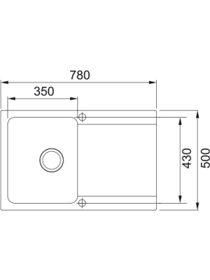 Кухонная мойка Franke OID 611-78 цвет оникс размеры