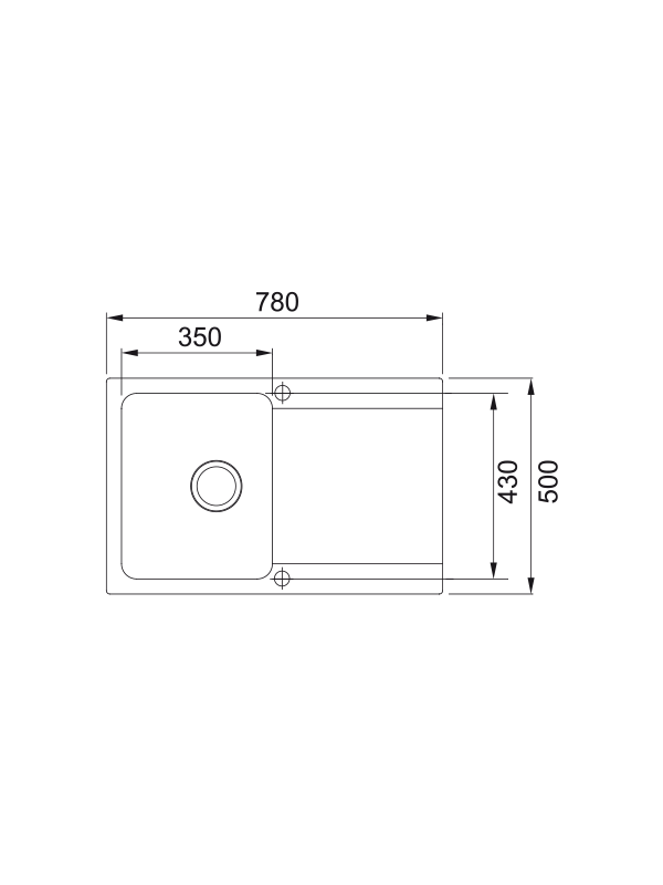 Кухонная мойка Franke OID 611-78 цвет белый размеры