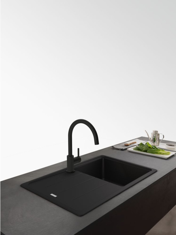 Смеситель Franke Lina XL черный интерьер 2
