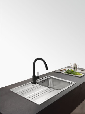 Смеситель Franke Lina XL черный интерьер