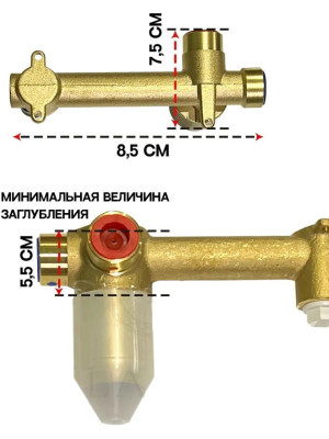 Смеситель Filarete Roun FL4020BG оружейная сталь схема