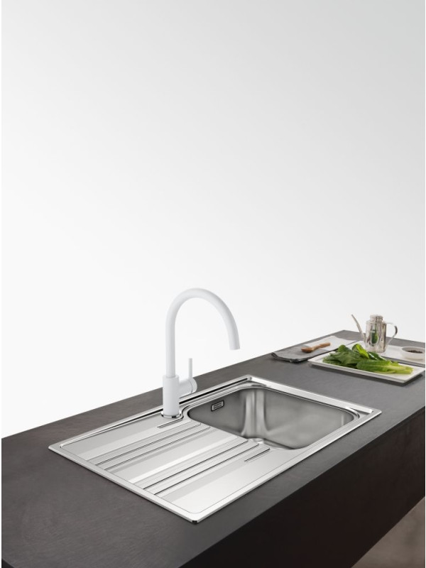 Смеситель Franke Lina XL белый интерьер