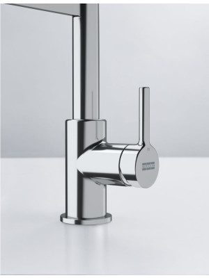 Смеситель Franke Lina Semi-pro хром/черный рычаг