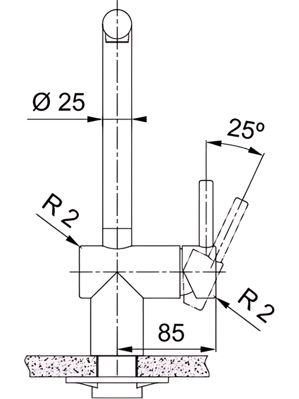 Смеситель Franke Atlas Neo черный размер 2