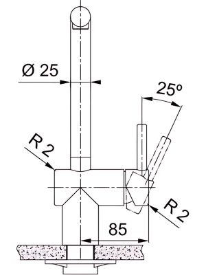 Смеситель Franke Atlas Neo черный размер 2