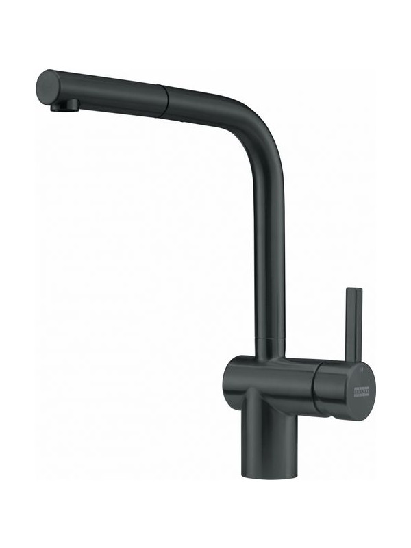 Смеситель Franke Atlas Neo черный выдвижной излив