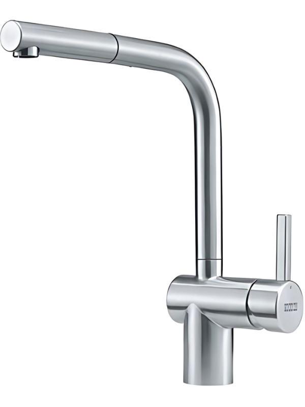 Смеситель Franke Atlas Neo нержавеющая сталь выдвижной излив