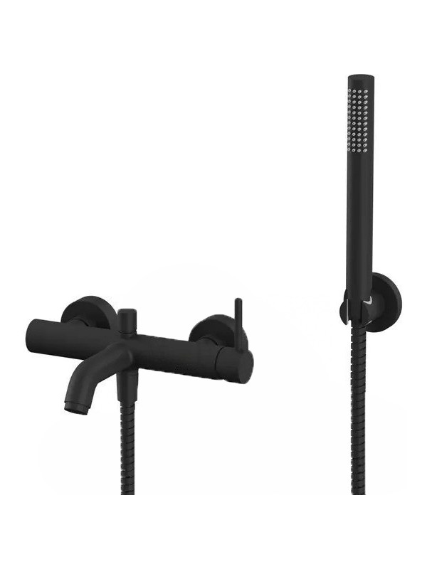 Смеситель Filarete Roun FL2120BL черный вблизи