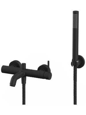 Смеситель Filarete Roun FL2120BL черный вблизи
