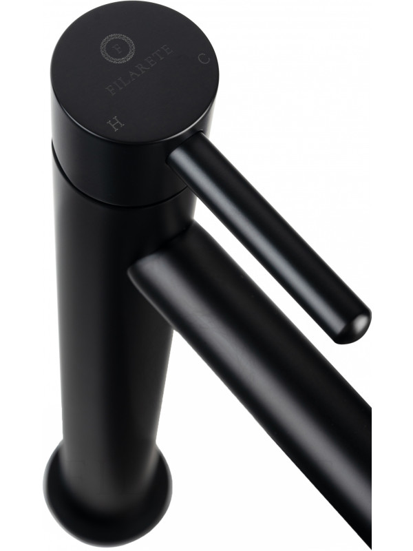 Смеситель Filarete Roun FL6020BL черный сверху