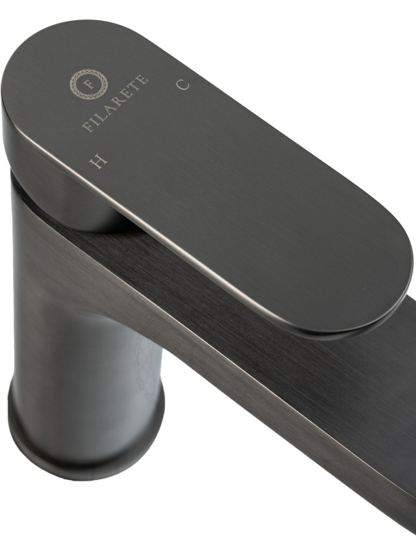Смеситель Filarete Retta FL5030BG оружейная сталь сверху