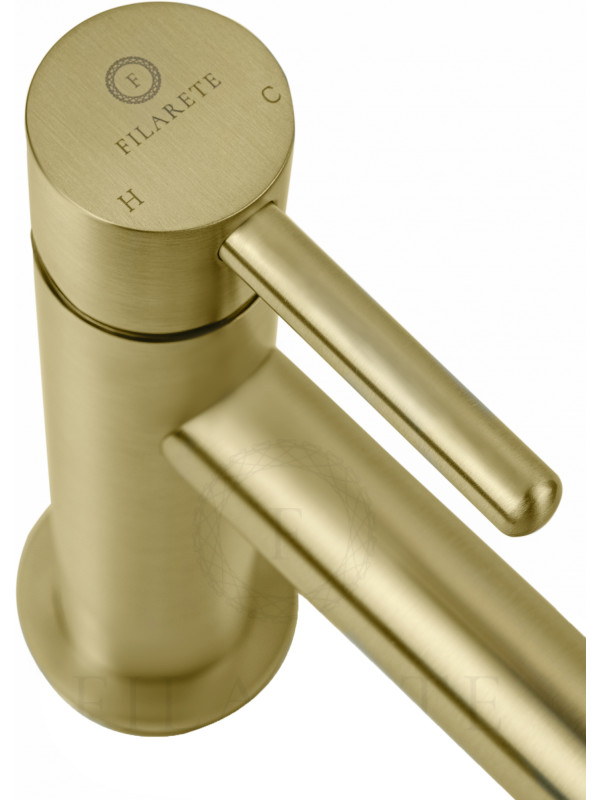 Смеситель Filarete Roun FL5020MG матовое золото сверху