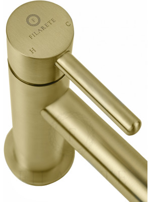 Смеситель Filarete Roun FL5020MG матовое золото сверху