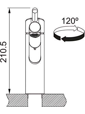 Смеситель Franke Orbit хром размер