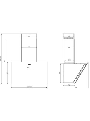 Вытяжка Franke LENS 50 BK черный размеры