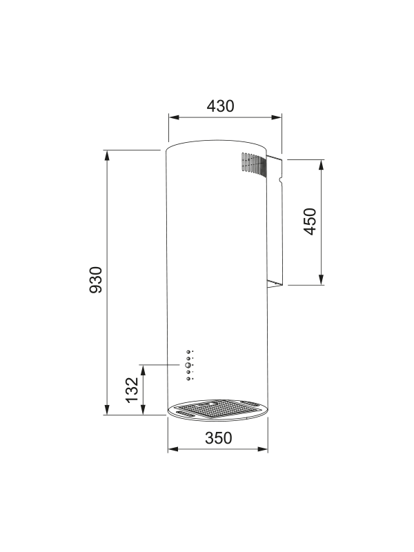 Вытяжка Franke AXIS WH 35 белый размеры