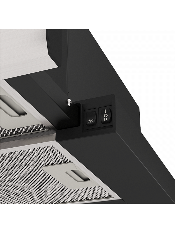 Вытяжка ELIKOR Интегра 60П-400-В2Л черный/нержавеющая сталь 3